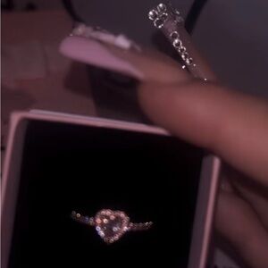 Heart-Shaped Diamond Ring